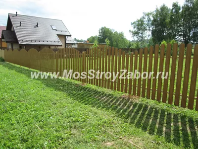 Красивый забор из Евроштакетника на изображении для вашего сада
