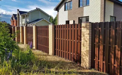 Изготовили и установили забор возле дома! 87772464080 | Instagram