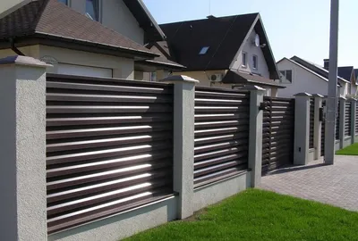 100+ Идей !!! | Красивый забор для частного дома (фото) | Забор для, Дом,  Современный забор