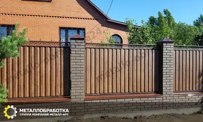 Металлические заборы на дачу - цены в Москве. Купить дачный забор из  металла с установкой недорого