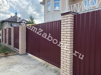Забор для дачи из металлического штакетника белый купить в Москве, цена от  1850 руб. | Стройзабор