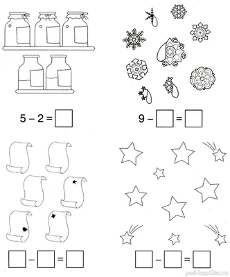 Примеры для дошкольников 5-6 лет по математике для подготовки к школе  (распечатать бесплатно), примеры на повторение