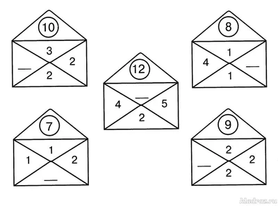Раскраски математические для дошкольнико для 5 лет (54 фото) » рисунки для  срисовки на Газ-квас.ком