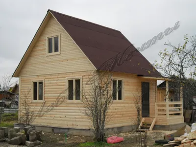 Дизайн-проект двухэтажного деревянного дома из клееного бруса