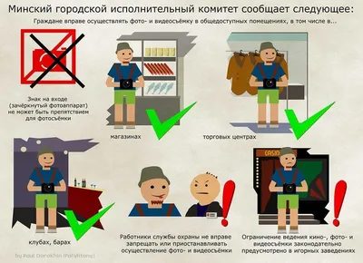 Можно ли фотографировать в магазинах? Окончательный ответ Мингорисполкома