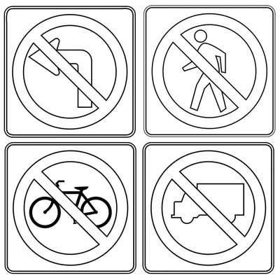 Как выглядят запрещающие знаки дорожного движения, и что они означают