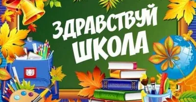 БАННЕР ЗДРАВСТВУЙ, ШКОЛА 3000Х1000мм Б-Д07