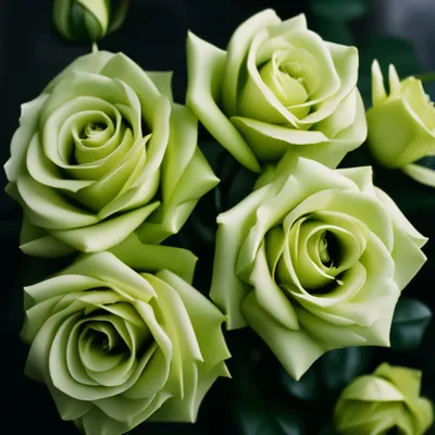 Зелёные розы» — создано в Шедевруме