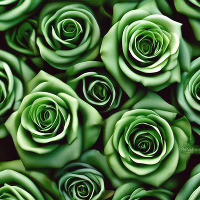 Красивые зеленые розы на столе, крупным планом :: Стоковая фотография ::  Pixel-Shot Studio