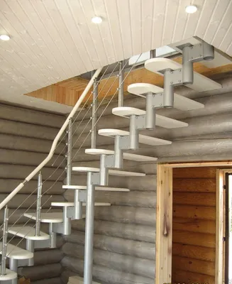 Железная лестница в доме фото фотографии