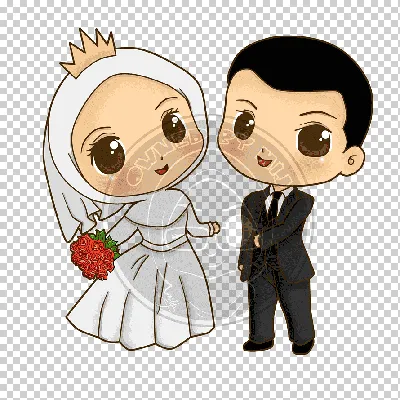 ♛this Is Me♛ Wedding - Мультяшные Картинки Жених И Невеста, HD Png Download  - kindpng