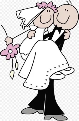Жених и невеста мультяшный простой персонаж материал изображение_Фото номер  732296597_PSD Формат изображения_ru.lovepik.com