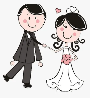 Свадьба - мультяшные персонажи, Illustrations Включая: свадьба и люди -  Envato Elements