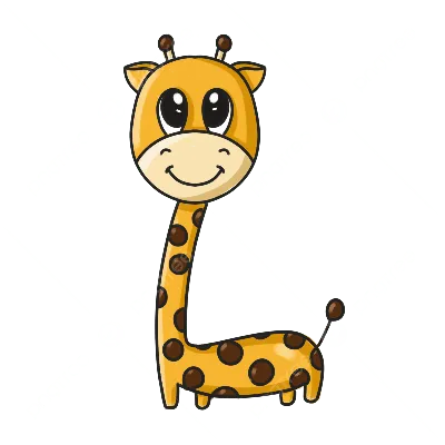 Мультяшный Жираф С Очками Фотография, картинки, изображения и  сток-фотография без роялти. Image 79869275
