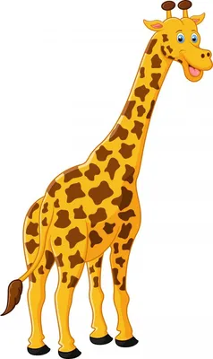 Симпатичный мультяшный жираф | Премиум векторы | Жираф, Художественные  постеры, Королевский пингвин