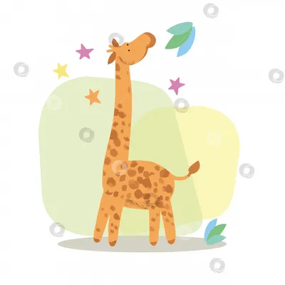 мультяшные животные включают жирафа, изображение животного фон картинки и  Фото для бесплатной загрузки