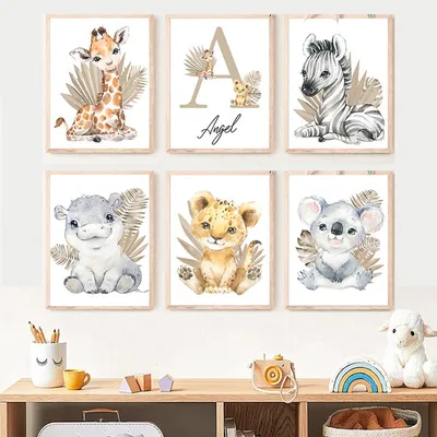 Set of Cute Animals Stock Vector | Рисунок мультяшных животных, Милые  рисунки, Животные