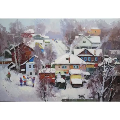 Рисунок Зима в Простоквашино №271034 - «Зимняя сказка» (16.12.2021 - 14:47)
