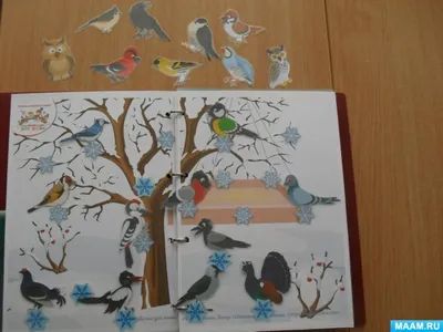 Мастер-класс по изготовлению дидактического пособия «Дерево с зимующими  птицами» (6 фото). Воспитателям детских садов, школьным учителям и  педагогам - Маам.ру