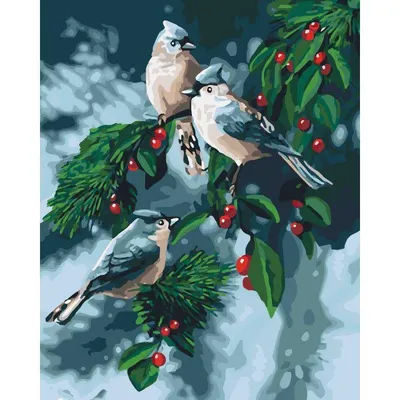А3-К-359 Зимние птицы, набор для вышивки бисером картины (ID#1630095390),  цена: 1240 ₴, купить на Prom.ua
