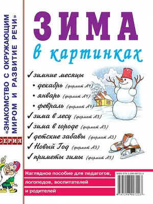 Зима в картинках. Наглядное пособие для педагогов, логопедов ИЗДАТЕЛЬСТВО  ГНОМ 27145219 купить в интернет-магазине Wildberries