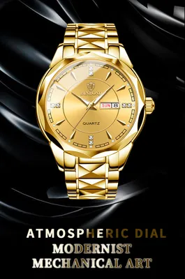 Фотография золотых часов на руке: предмет роскоши