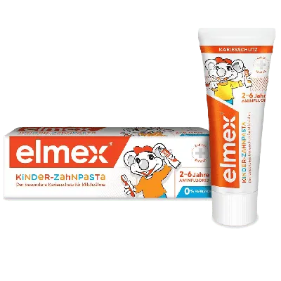 Elmex Зубная паста Kinder для детей от 2 до 6 лет 50 мл 1 шт - купить, цена  и отзывы, Elmex Зубная паста Kinder для детей от 2 до 6 лет 50