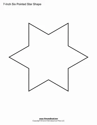 Шаблон ''Звезда 7, 6 и 5 лучей'' , ПЭТ 0,7 мм