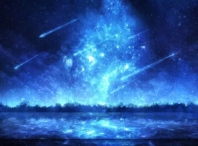 Картинки по запросу аниме звёздное небо | Anime wallpaper, Anime scenery  wallpaper, Starry night wallpaper